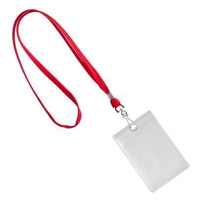 Porta tarjetas identificativas con lanyard formato vertical | null | A7