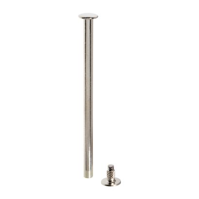 Tornillos para encuadernar con cabezal de inserción a presión, niquelados 110 mm