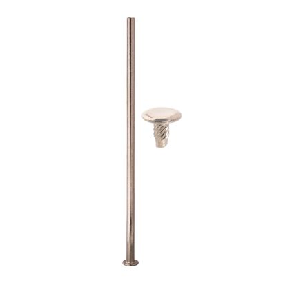 Tornillos para encuadernar con cabezal de inserción a presión, niquelados 140 mm