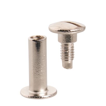 Tornillos para encuadernar, niquelados null | 19 mm