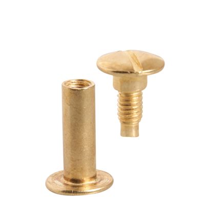 Tornillos para encuadernar, latonados null | 19 mm