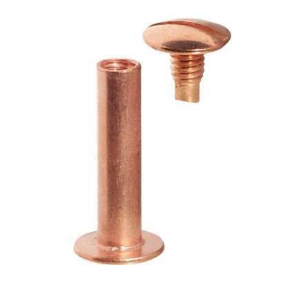 Tornillos para encuadernar, cobreados 20 mm
