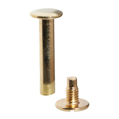 Tornillos para encuadernar, latonados null | 23 mm