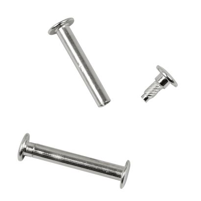 Tornillos para encuadernar con cabezal de inserción a presión, niquelados 32 mm