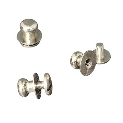 Embellecedores con tornillos de cabeza ranurada, 7 mm, niquelado 