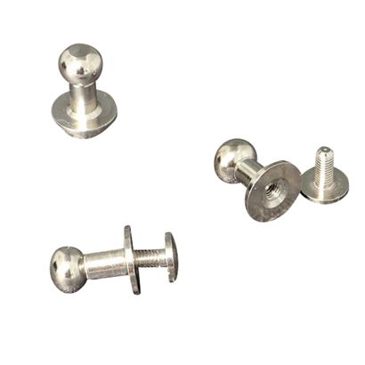 Embellecedores con tornillos de cabeza ranurada, 9 mm, niquelado 