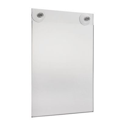 Funda de metacrilato con ventosas A4  | Formato vertical 