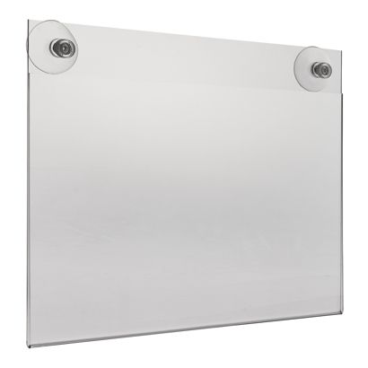 Funda de metacrilato con ventosas A4  | Formato horizontal 