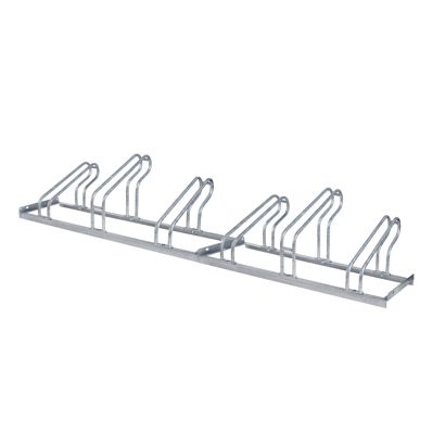 Aparcabicis suelo, metal 6 bicicletas 