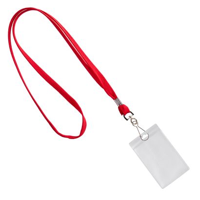 Porta tarjetas identificativas con lanyard formato vertical | null | 86 x 54 mm