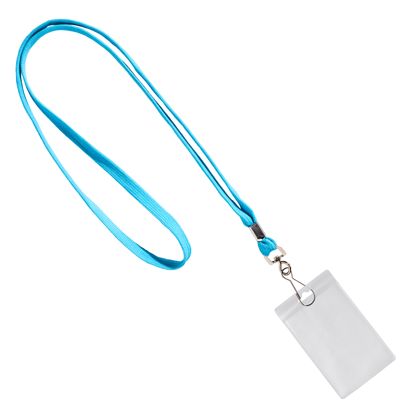 Porta tarjetas identificativas con lanyard formato vertical | null | 86 x 54 mm