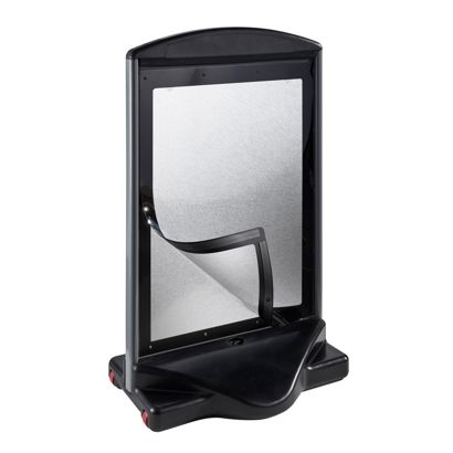 Caballete publicitario ICON A1 para exterior, negro 