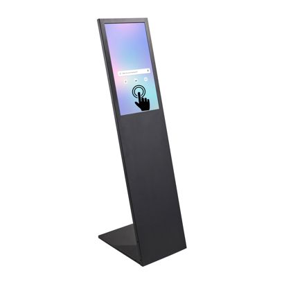Panel informativo digital PLANAVISION, negro, mate con pantalla Samsung QB24C-T Touch 