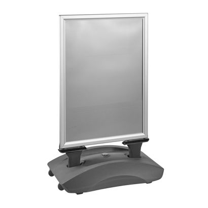 Caballete publicitario A1 STORM-STOP Pro con base rellenable, a prueba de viento, impermeable null