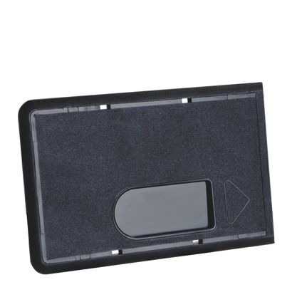 Fundas para tarjetas de crédito plástico duro con ranura pulgar null