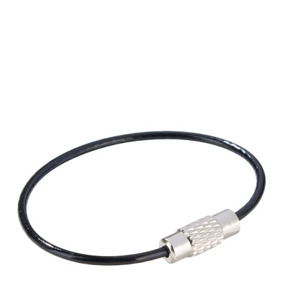 Conector de cable de acero con cierre giratorio, recubierto de color null | 110 mm
