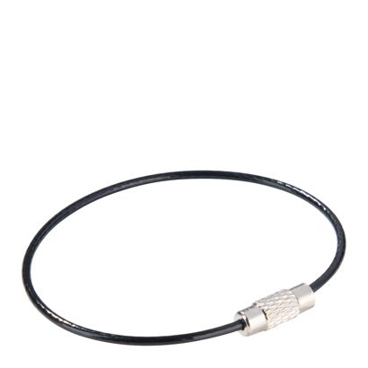 Conector de cable de acero con cierre giratorio, recubierto de color null | 150 mm