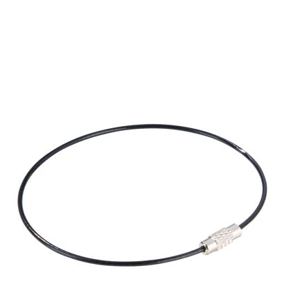 Conector de cable de acero con cierre giratorio, recubierto de color null | 220 mm