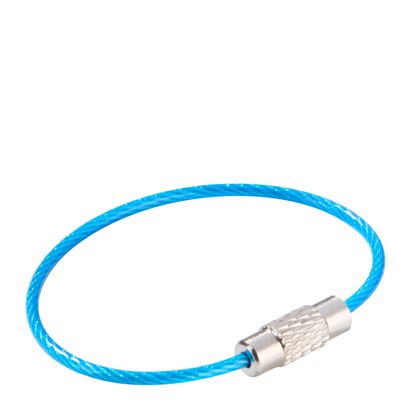 Conector de cable de acero con cierre giratorio, recubierto de color null | 110 mm