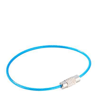 Conector de cable de acero con cierre giratorio, recubierto de color null | 150 mm