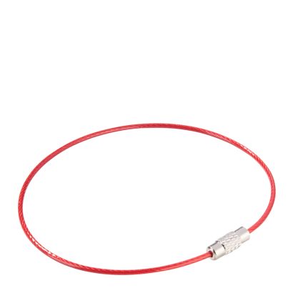 Conector de cable de acero con cierre giratorio, recubierto de color null | 220 mm
