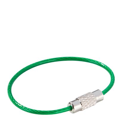 Conector de cable de acero con cierre giratorio, recubierto de color null | 110 mm