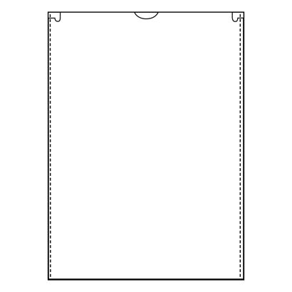 Fundas protectoras, 148 x 210 mm, lado estrecho abierto, transparente 
