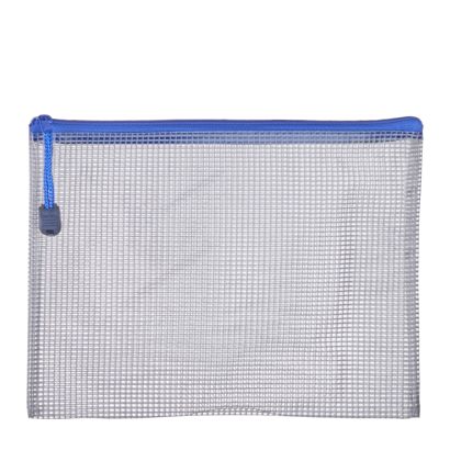 Bolsa con cremallera, lado ancho abierto, transparente A5