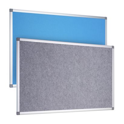 Tablero de fieltro con marco de aluminio, 60 x 90 cm 