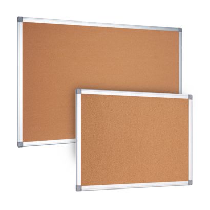 Tablero de corcho con marco de aluminio 
