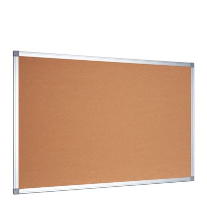 Tablero de corcho con marco de aluminio 90 x 60 cm