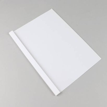 Carpetas térmicas para encuadernación A4, cartón, 40 hojas, blanco 4 mm