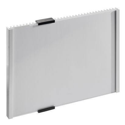 Letrero para puerta de oficina TIRANA formato horizontal | A5