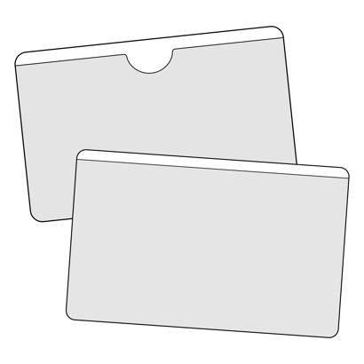 Sobres para tarjetas de visita, autoadhesivos, lámina de PP 