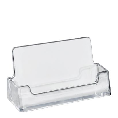 Porta tarjetas de visita, 1 compartimento, formato horizontal, poliestireno, Taymar 