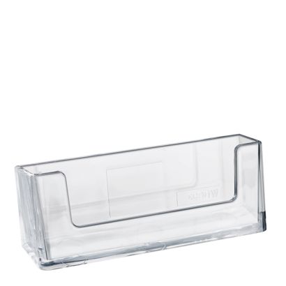 Porta tarjetas de visita de pared, 1 compartimento, formato horizontal, poliestireno, Taymar 
