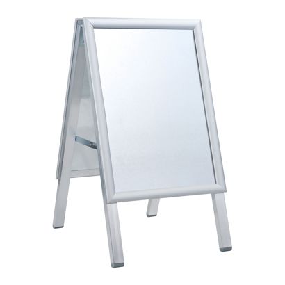 Caballete publicitario SOLID-STOP A3 Outdoor, perfil de 25 mm, esquinas de inglete 