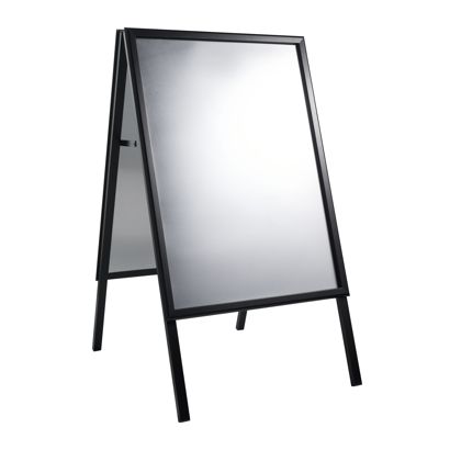 Caballete publicitario A1 SOLID-STOP Pro, 32 mm, esquinas en inglete, junta 