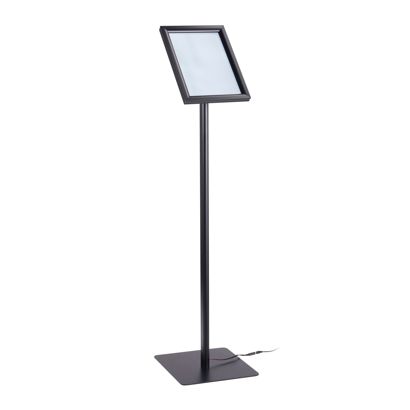 Expositor informativo LED A4 con marco abatible 