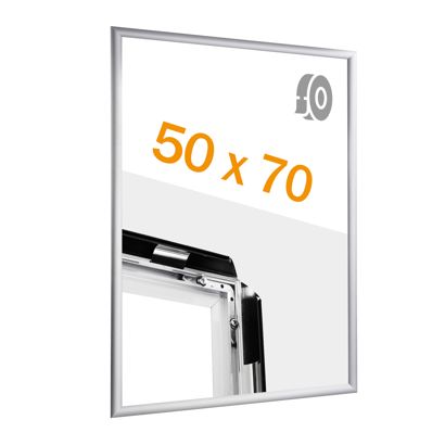 Marco abatible para contenido B2, aluminio, autoadhesivo 