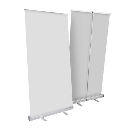 Roll Up Standard, sin impresión, 200 x 100 cm | plata 