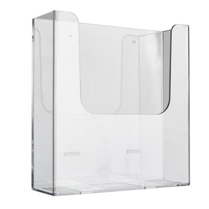 Portafolletos de pared, extra profundo, poliestireno, transparente PTXH, 1 x A4