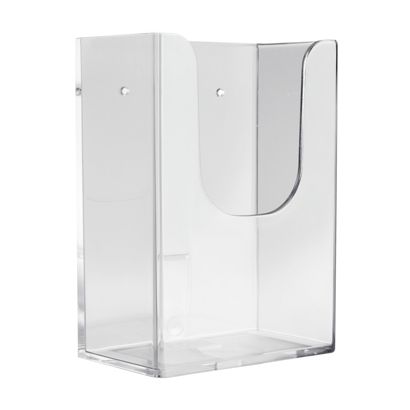 Portafolletos de pared, extra profundo, poliestireno, transparente PTXH, 1 x 1/3 A4