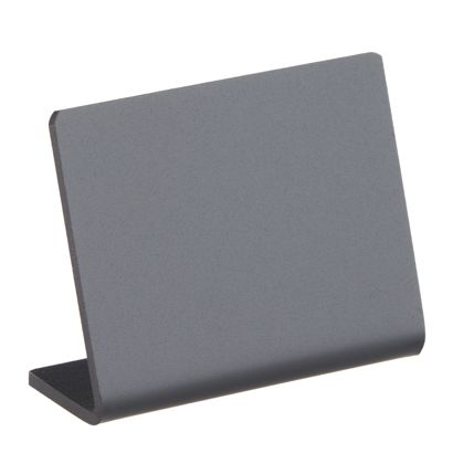 Pizarra de mesa en L, negra formato horizontal | 50 x 40 mm