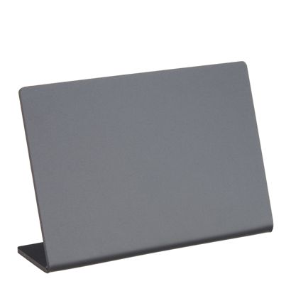 Pizarra de mesa en L, negra formato horizontal | 100 x 70 mm
