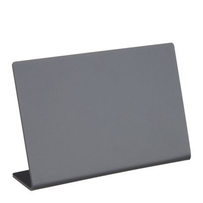 Pizarra de mesa en L, negra formato horizontal | 120 x 80 mm