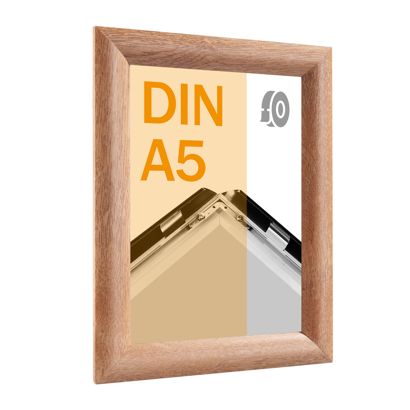 Marco abatible para contenido A5, aluminio, autoadhesivo null | null
