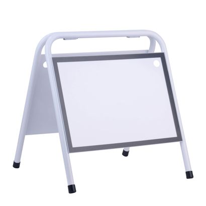 Caballete publicitario de acero A3 STEEL-STOP, horizontal null