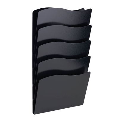 Portafolletos de pared A4 vertical, acero PTXG null