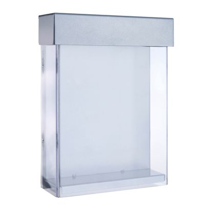 Portafolletos impermeable con tapa, Indisplay Shieldbox, altamente resistente A5